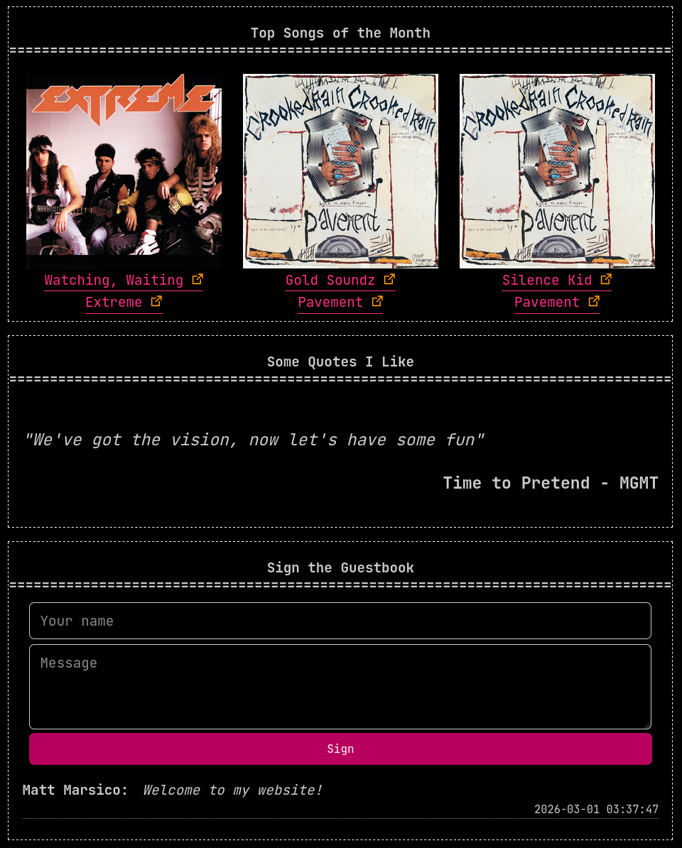 Portfolio Website Screenshot